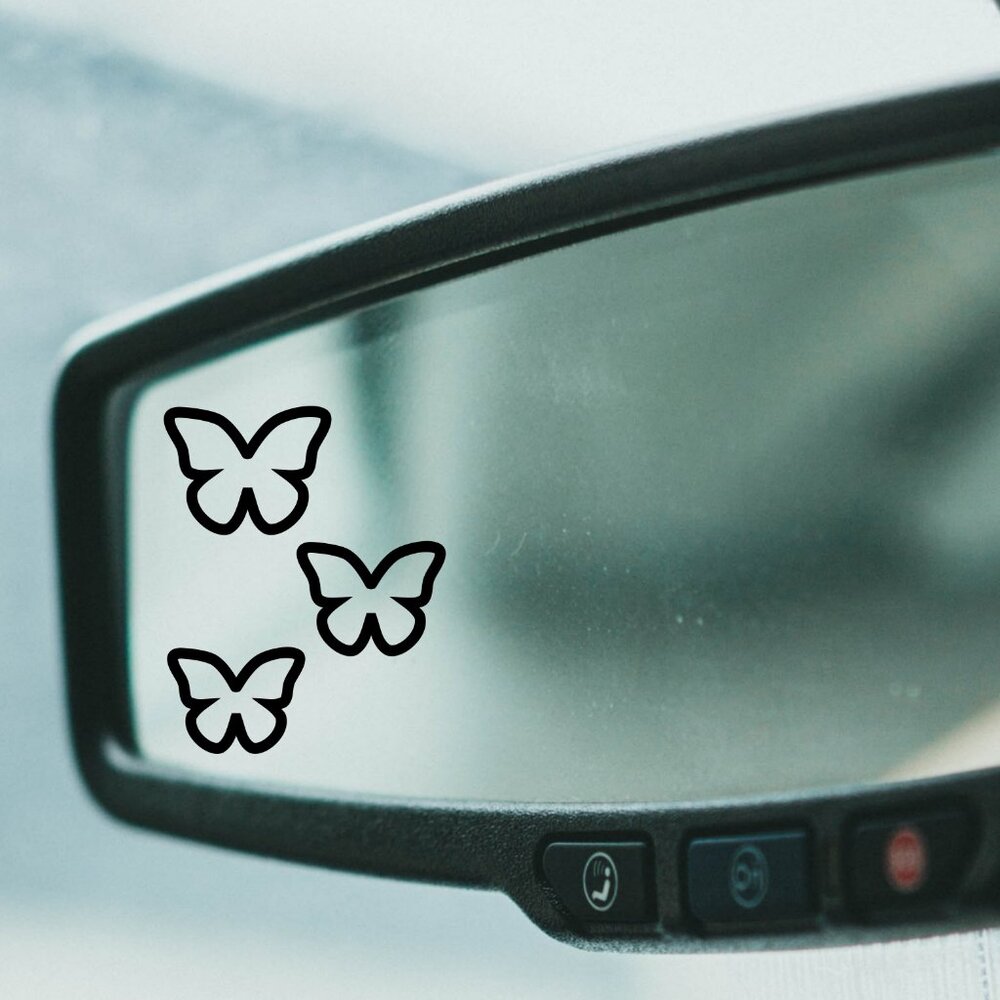 Butterfly Car Mirror Decal/Sticker